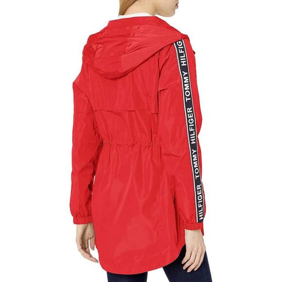 Tommy Hilfiger Womens Windbreaker Hooded Jacket Size S - Picture 2 of 4